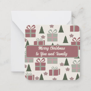 Tarjeta Pequeña Felicitaciones de Navidad