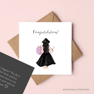 Tarjeta Pequeña felicitaciones, graduado