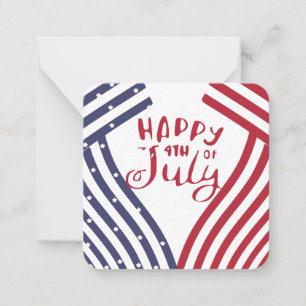 Tarjeta Pequeña Feliz 4 de julio
