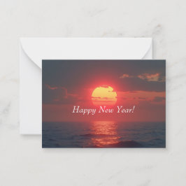 Tarjeta Pequeña Feliz año nuevo 
