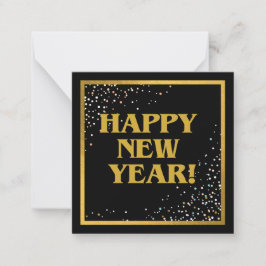 Tarjeta Pequeña Feliz Año Nuevo