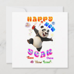 Tarjeta Pequeña Feliz Año Nuevo, Comienza de Nuevo