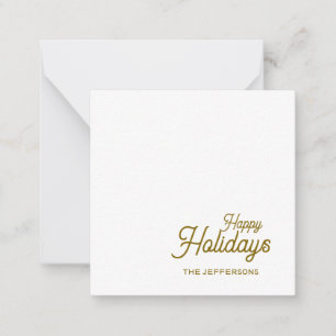 Tarjeta Pequeña Feliz Año Nuevo Feliz Navidad Familiar Estacional