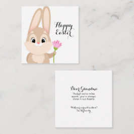 Tarjeta Pequeña Feliz Conejo de Pascua