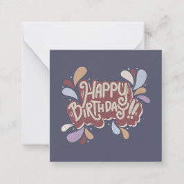 Tarjeta Pequeña Feliz cumpleaños