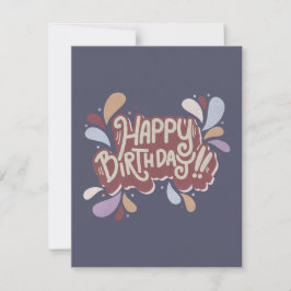 Tarjeta Pequeña Feliz cumpleaños