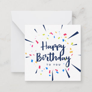 Tarjeta Pequeña Feliz cumpleaños