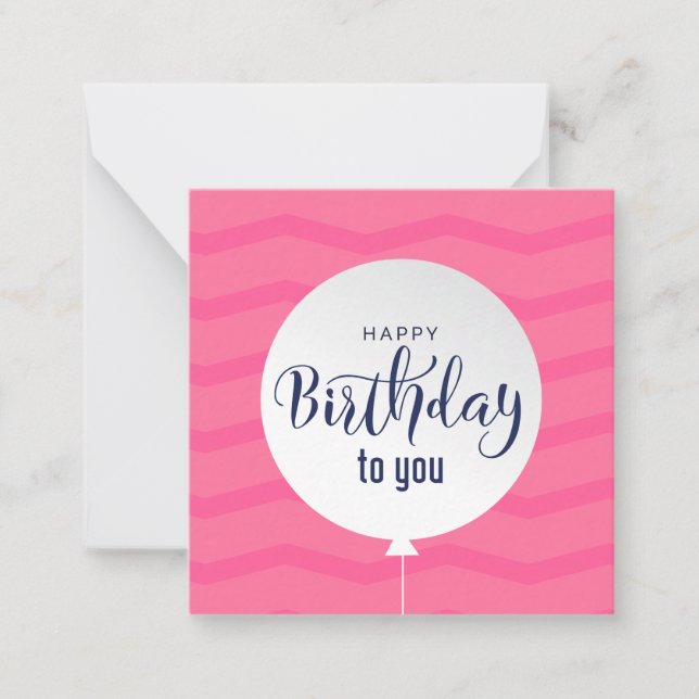 Tarjeta Pequeña Feliz cumpleaños (Anverso)