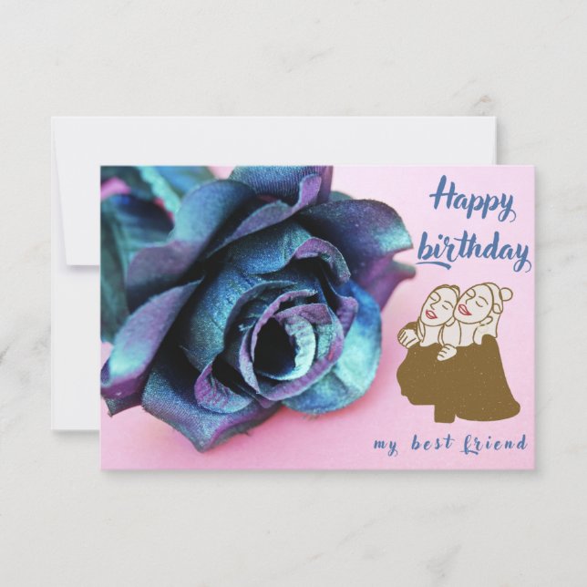 Tarjeta Pequeña Feliz cumpleaños a mi mejor amigo (Anverso)