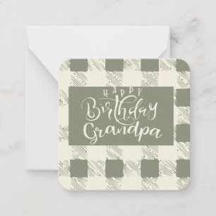 Tarjeta Pequeña Feliz Cumpleaños Abuelo