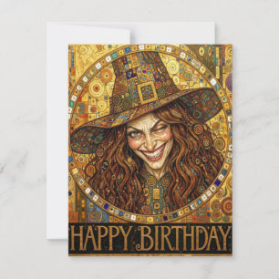 Tarjeta Pequeña Feliz Cumpleaños Bruja Sarcástica