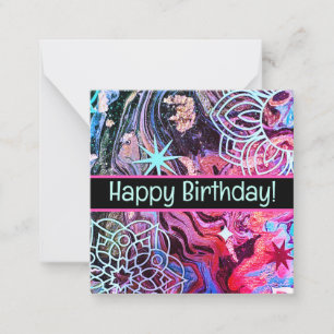 Tarjeta Pequeña ¡Feliz cumpleaños, lindo, espera!