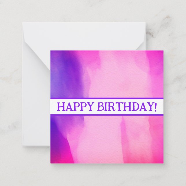 Tarjeta Pequeña ¡Feliz cumpleaños, lindo, espera! (Anverso)
