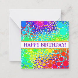 Tarjeta Pequeña ¡Feliz cumpleaños, lindo, espera!