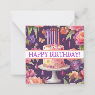 Tarjeta Pequeña ¡Feliz cumpleaños, lindo, espera!