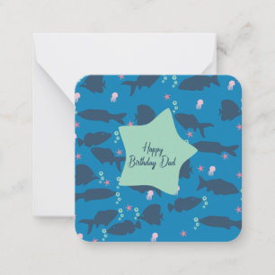 Tarjeta Pequeña Feliz cumpleaños papá