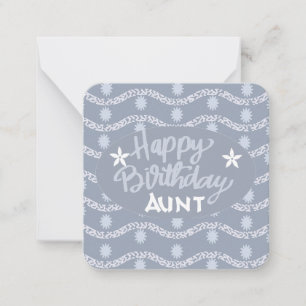 Tarjeta Pequeña Feliz Cumpleaños Tía 