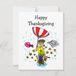 Tarjeta Pequeña Feliz Día de Acción de Gracias