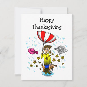 Tarjeta Pequeña Feliz Día de Acción de Gracias