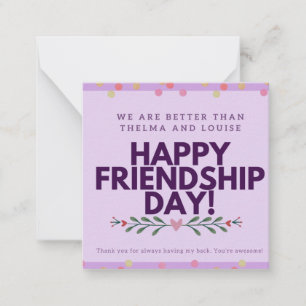 Tarjeta Pequeña Feliz Día de la Amistad Feliz San Valentín
