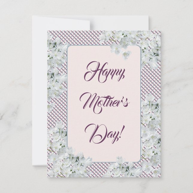 Tarjeta Pequeña Feliz Día de la Madre (Anverso)
