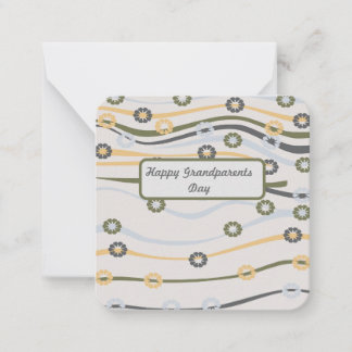 Tarjeta Pequeña Feliz Día de los Abuelos: