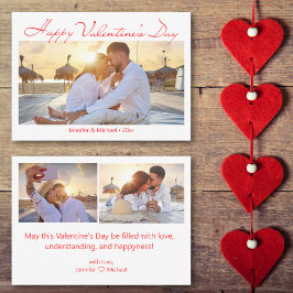 Tarjeta Pequeña feliz día de san valentín 3 fotos presupuesto de v