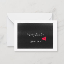 Tarjeta Pequeña Feliz Día de San Valentín compañero de clase Guay 