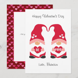 Tarjeta Pequeña Feliz Día de San Valentín, foto del Día de la Retr