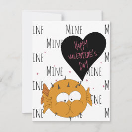 Tarjeta Pequeña Feliz Día de San Valentín | Tu Swell! | Puffer Pun