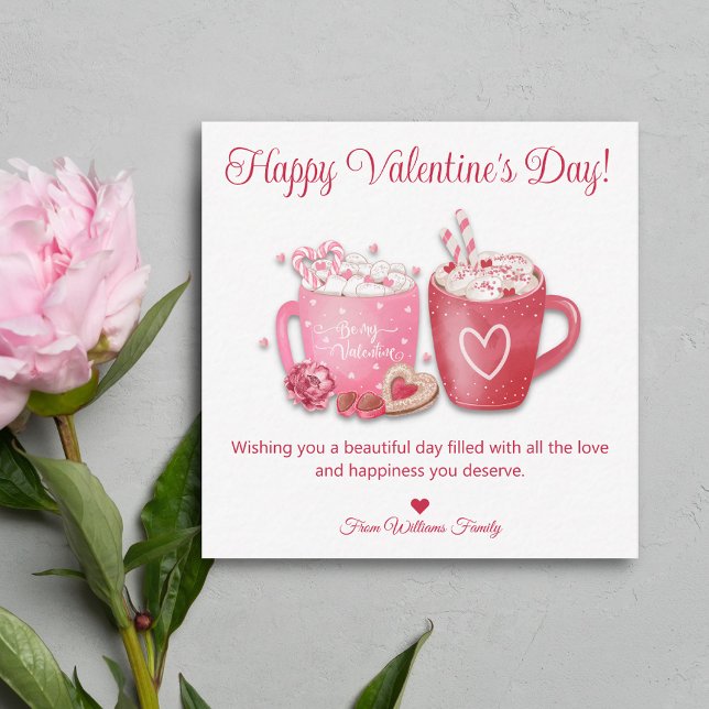 Tarjeta Pequeña feliz día de San Valentín, vacaciones con chocolat (Subido por el creador)