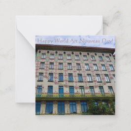 Tarjeta Pequeña ¡Feliz Día Mundial del Art Nouveau!