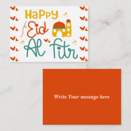 Tarjeta Pequeña Feliz Eid
