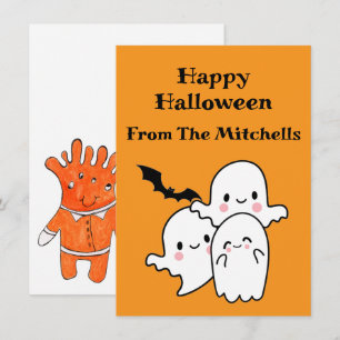 Tarjeta Pequeña Feliz Halloween puede ser personalizado