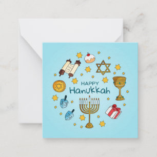 Tarjeta Pequeña Feliz Hanukkah