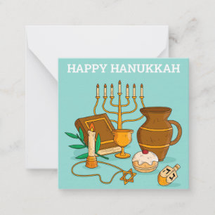 Tarjeta Pequeña Feliz Hanukkah