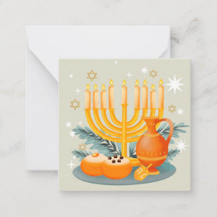 Tarjeta Pequeña Feliz Janucá