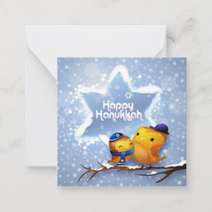Tarjeta Pequeña Feliz Janucá