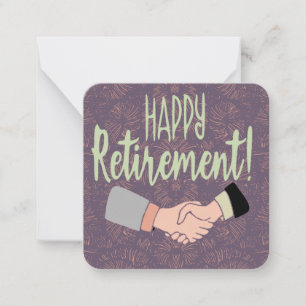 Tarjeta Pequeña Feliz Jubilación