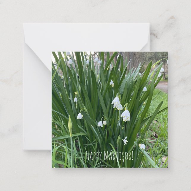 Tarjeta Pequeña ¡Feliz Mărțișor! (Anverso)