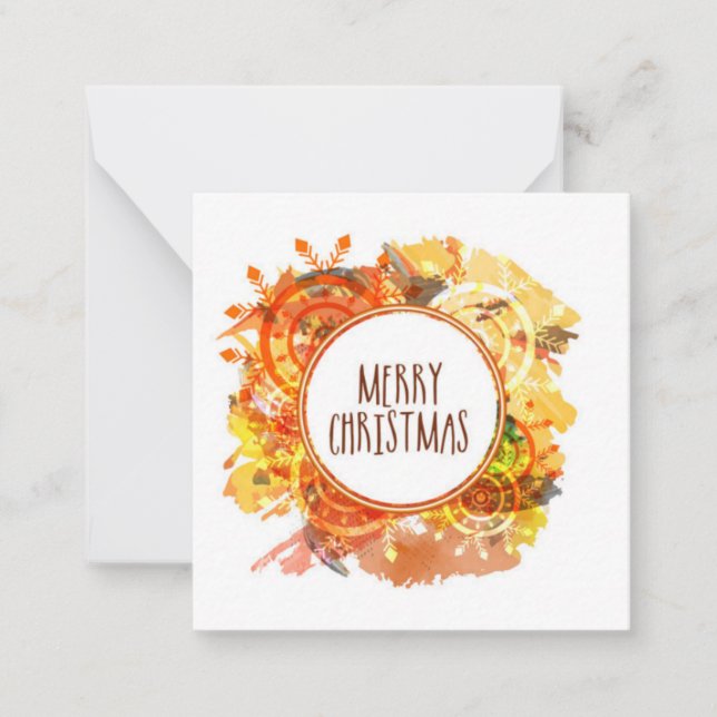 Tarjeta Pequeña Feliz Navidad (Anverso)