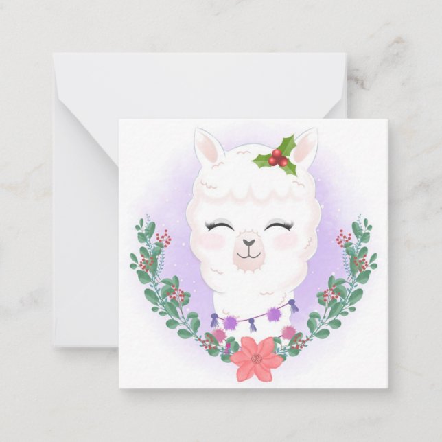 Tarjeta Pequeña Feliz Navidad (Anverso)