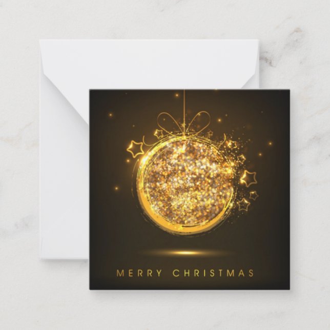 Tarjeta Pequeña Feliz Navidad (Anverso)