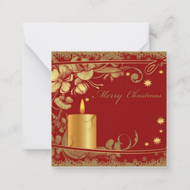 Tarjeta Pequeña Feliz Navidad (Anverso)