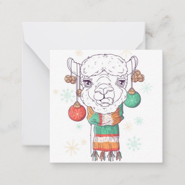 Tarjeta Pequeña Feliz Navidad (Anverso)