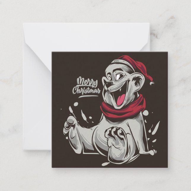 Tarjeta Pequeña Feliz Navidad (Anverso)