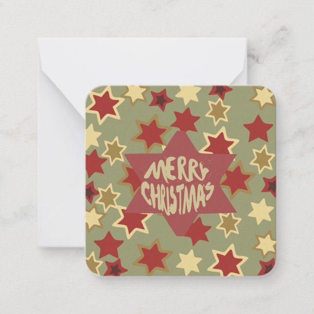 Tarjeta Pequeña Feliz Navidad : (Anverso)