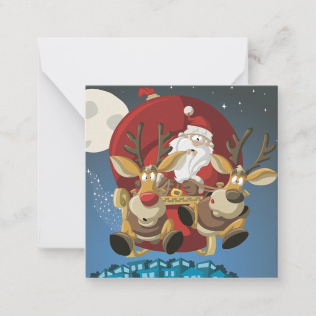 Tarjeta Pequeña Feliz Navidad (Anverso)