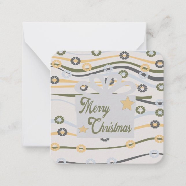 Tarjeta Pequeña Feliz Navidad (Anverso)