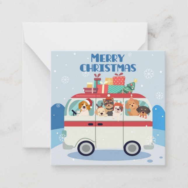 Tarjeta Pequeña Feliz Navidad (Anverso)